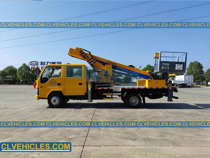 21m Lsuzu Telescopic Boom Bucket Truck Aerial Work Manlift Truck