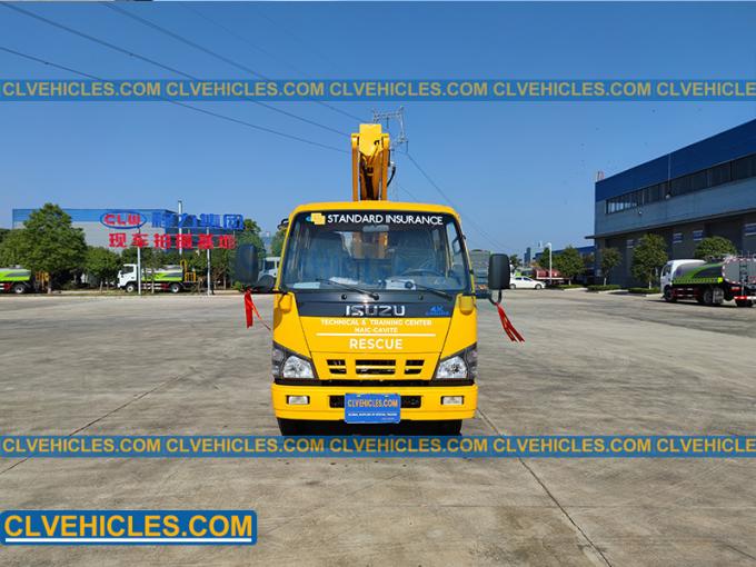 21m Lsuzu Telescopic Boom Bucket Truck Aerial Work Manlift Truck