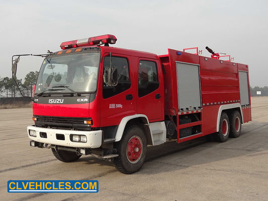 ISUZU FVZ 300hp Fire Rescue Trucks With Monitor Max Load 16000kg